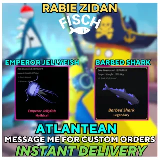 ATLANTEAN BARBED SHARK & EMPEROR JELLYFISH - Fisch