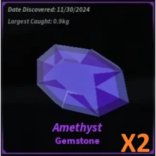 2x Amethyst | Fisch