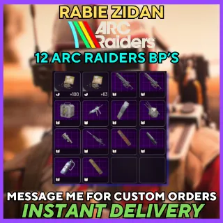 12 Arc Raiders Bp's  -  ARC Raiders
