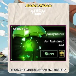 LuckySaurus  ROD SKIN - FISCH