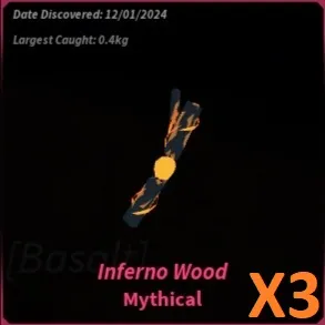 3x Inferno Wood fisch