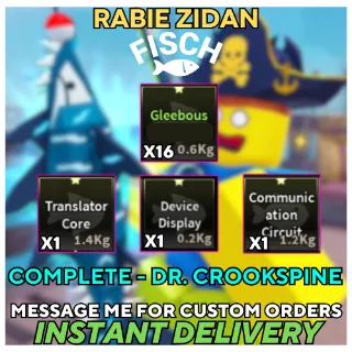 FULL COMPLETED - Dr. Crookspine Quest   - Fisch
