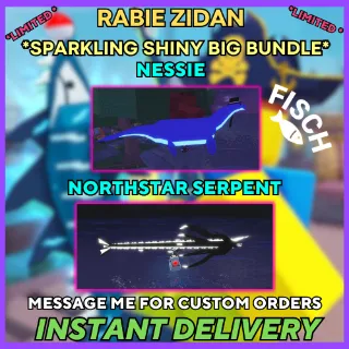 Sparkling Shiny big Nessie + Sparkling Shiny big Northstar Serpent - fisch