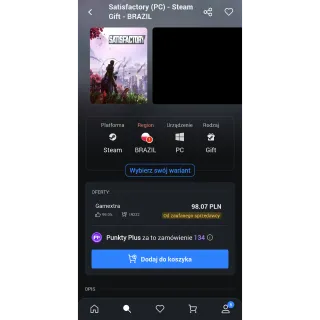 Satisfactory (steam gift) BRAZIL 