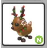 Neon Gingerbread Reindeer