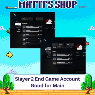 SLAYER 2 END GAME ACCOUNT CLEAN (MAX)