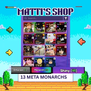 ANIME VANGUARDS ACCOUNT - 13 META MONARCHS