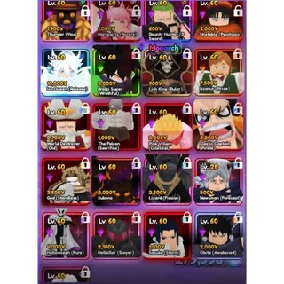 No Email | Stacked 21 Monarchs Anime Vanguard Account