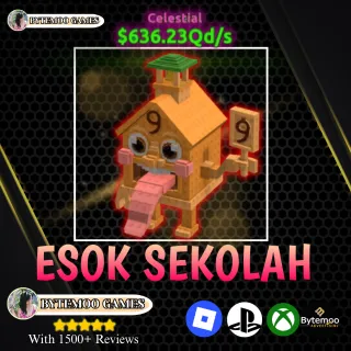 10x Esok Sekolah 636.23 Qd/s - Escape Tsunami For Brainrots - FAST DELIVERY