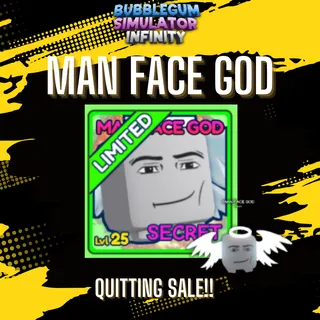 BGSI Man Face God - Bubble Gum Simulator infinity Secret Pet