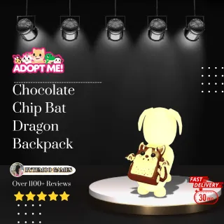  Chocolate Chip Bat Dragon Backpack   - 15min Delivery