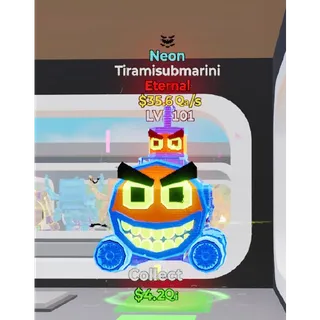 Fortnite Steal The Brainrot Neon Tiramisubmarini 1 trait