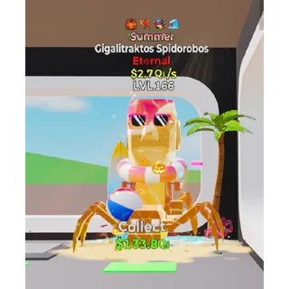 Summer Gigalitraktos Spidorobos 2.7Qi/s 4 traits Fortnite Steal The Brainrot