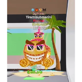 Summer Tiramisubmarini 4 traits Fortnite Steal The Brainrot