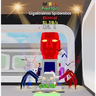 Fortnite Steal The Brainrot Football Gigalitraktos Spidorobos 3 traits 1.3B/s