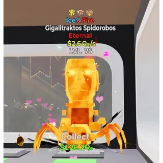 Ice & Fire Gigalitraktos Spidorobos 3 traits - Fortnite Steal The Brainrot