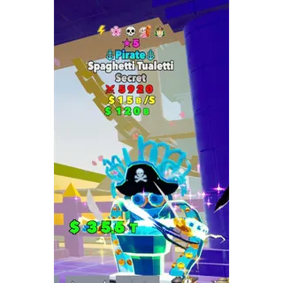 Pirate Spaghetti Tualetti ★5 STAR 5 traits Fortnite Fight The Brainrot
