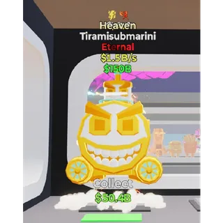Fortnite Steal The Brainrot Heaven Tiramisubmarini 2 traits 1.5B/s
