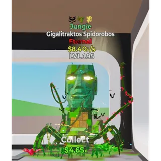 Jungle Gigalitraktos Spidorobos 3 traits Fortnite Steal The Brainrot