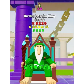 Brr Brr Patapim King 5★ STAR 1 traits Fortnite Fight The Brainrot