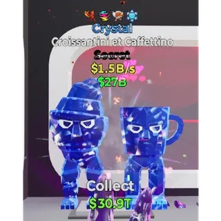 Fortnite Steal the Brainrot Crystal Croissantini et Caffettino 1.5B/s 4 traits 