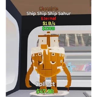 Fortnite Steal The Brainrot Chocolate Ship Ship Ship Sahur 