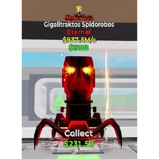 Fortnite Steal The Brainrot Darkness Gigalitraktos Spidorobos 1 Trait 937.5M/s