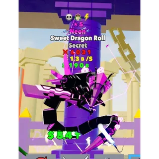 Neon Sweet Dragon Roll ★5 STAR 3 traits Fortnite Fight The Brainrot