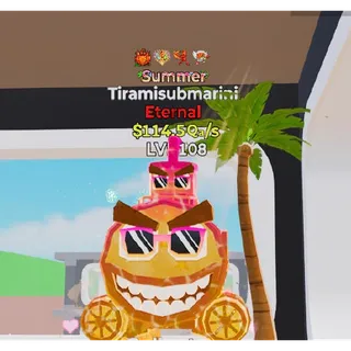 Fortnite Steal The Brainrot Summer Tiramisubmarini 4 traits