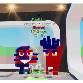 Fortnite Steal The Brainrot Football Burguro dan Fryuro 1 trait