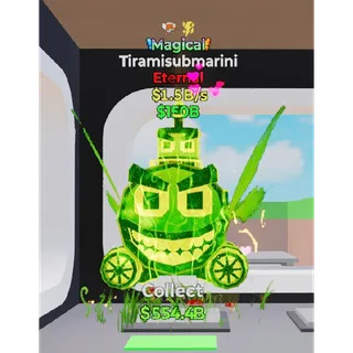 Fortnite Steal The Brainrot Magical Tiramisubmarini 2 trait 1.5B/s