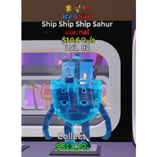 Ice & fire Ship Ship Ship Sahur 3 traits - Fortnite Steal The Brainrot