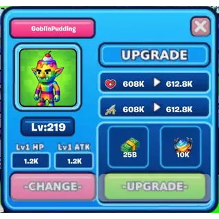 Rainbow GoblinPudding Fortnite Grow The Brainrot