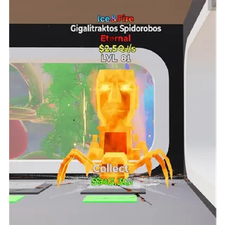 Fortnite Steal The Brainrot Ice & Fire Gigalitraktos Spidorobos  