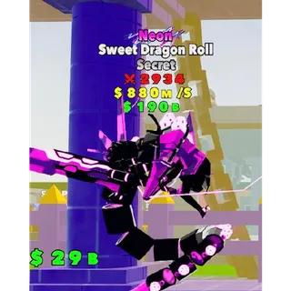 Neon Sweet Dragon Roll Fortnite Fight The Brainrot