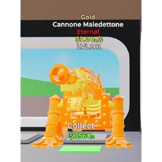 Fortnite Steal The Brainrot Gold Cannone Maledettone