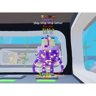 Fortnite Steal The Brainrot Dreamy Ship Ship Ship Sahur 4 traits