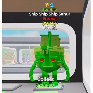 Fortnite Steal The Brainrot Zombie Ship Ship Ship Sahur 2 traits