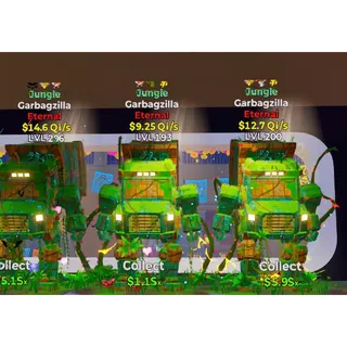 3x Jungle Garbagzilla bundle - Fortnite Steal the Brainrot
