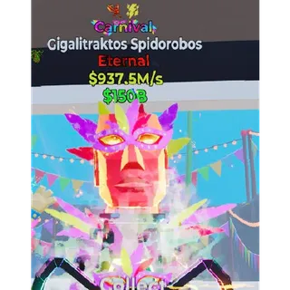Fortnite Steal The Brainrot Carnival Gigalitraktos Spidorobos 2 traits 937.5M/s