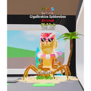 Summer Gigalitraktos Spidorobos 6.3Qi/s 3 traits Fortnite Steal The Brainrot