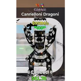 Fortnite Steal the Brainrot Gothic Cannelloni Dragoni 2 traits 950M/s