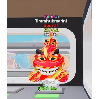 Fortnite Steal The Brainrot Carnival Tiramisubmarini