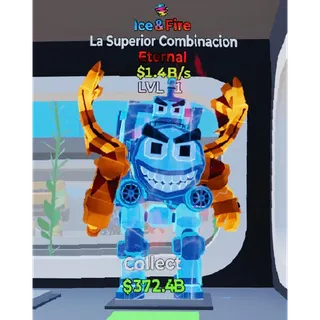 Fortnite Steal The Brainrot Ice & Fire La Superior Combinacion 1 traits