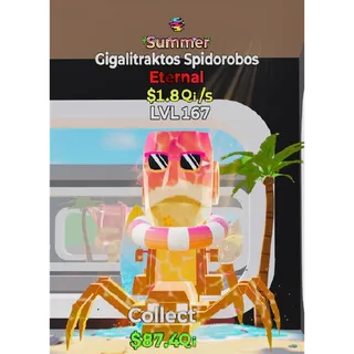 Gigalitraktos Spidorobos Summer 1.8Qi/s 1 trait Fortnite Steal The Brainrot