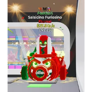 Football Salsicino Furiosino 3 traits 27.5Qi/s  Fortnite Steal The Brainrot