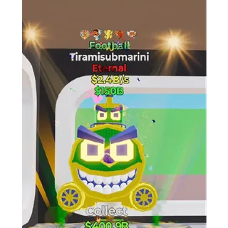 Fortnite Steal The Brainrot Football Tiramisubmarini 5 traits 2.4B/s