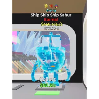 Aqua Ship Ship Ship Sahur 3 traits Fortnite Steal The Brainrot