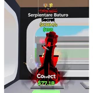 Fortnite Steal The Brainrot Darkness Serpientare Baturo 2 traits 638M/s