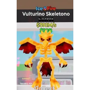 Fortnite Steal The Brainrot Ice & Fire Vulturino Skeletono